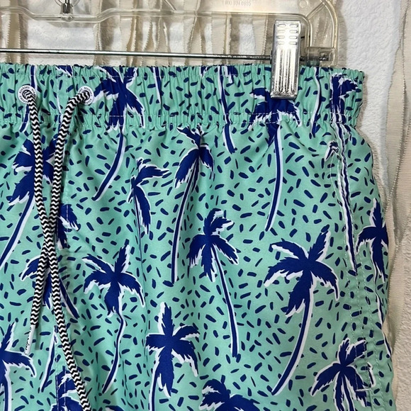 Men's Boardies Palm Tree Print Swim Trunks - Picture 7 of 10